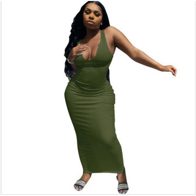 Sexy Maxi Tank Dress, Bodycon Nightclub Party Casual Dress For Summer & Spring, Women's Clothing