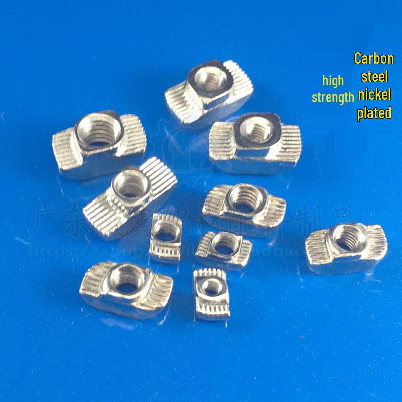 European Standard T-Nut - Rear-Mounted T-Shaped Hammer Head for Aluminum Profile (M4, M5, M6, M8) 20/30/40/45.