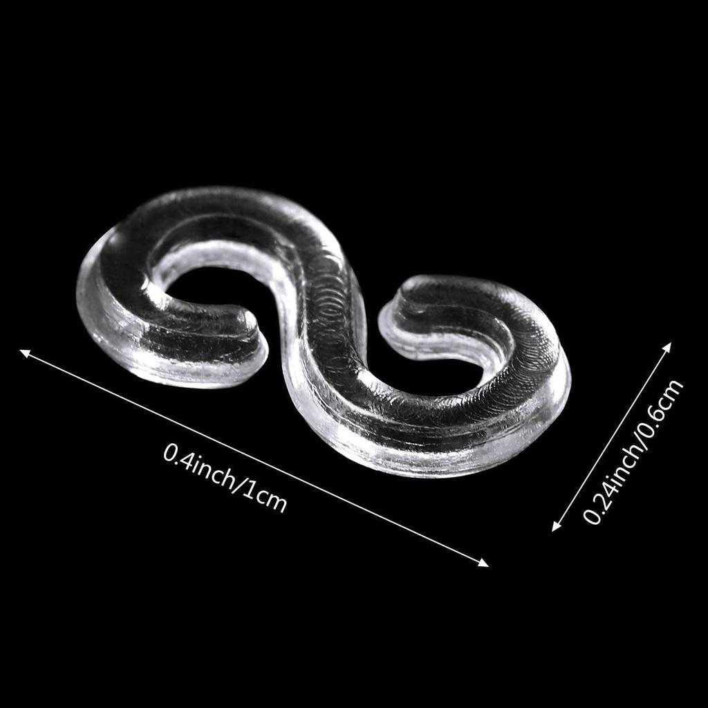 Rolybag 400 Pieces Colorful S-Clips, Rubber Bands, Loom Bands, S-Clips, Plastic Connectors, Supplement Kit for Loom Bracelets and DIY Bracelet Making