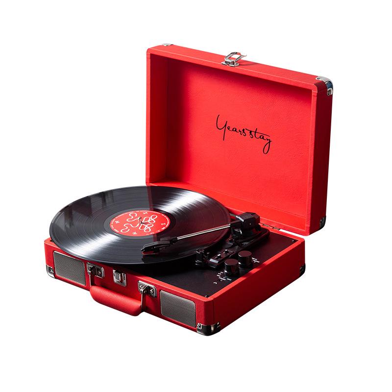 Portable Retro Bluetooth Vinyl Turntable and Multifunctional Speaker