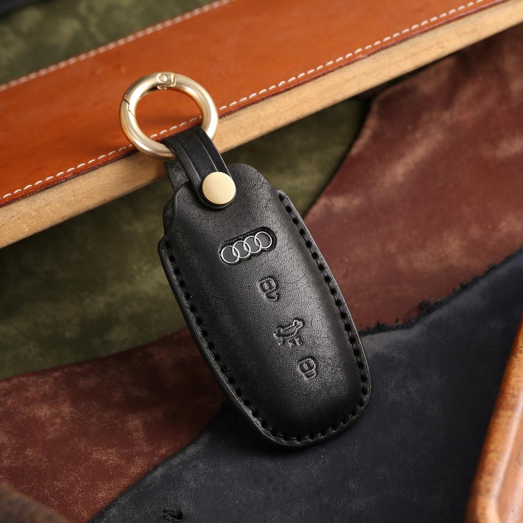 Customized Key Cover Is Suitable for 19 Types of Leather Pure Handmade High-end Car Key Bag Keychain Handmade