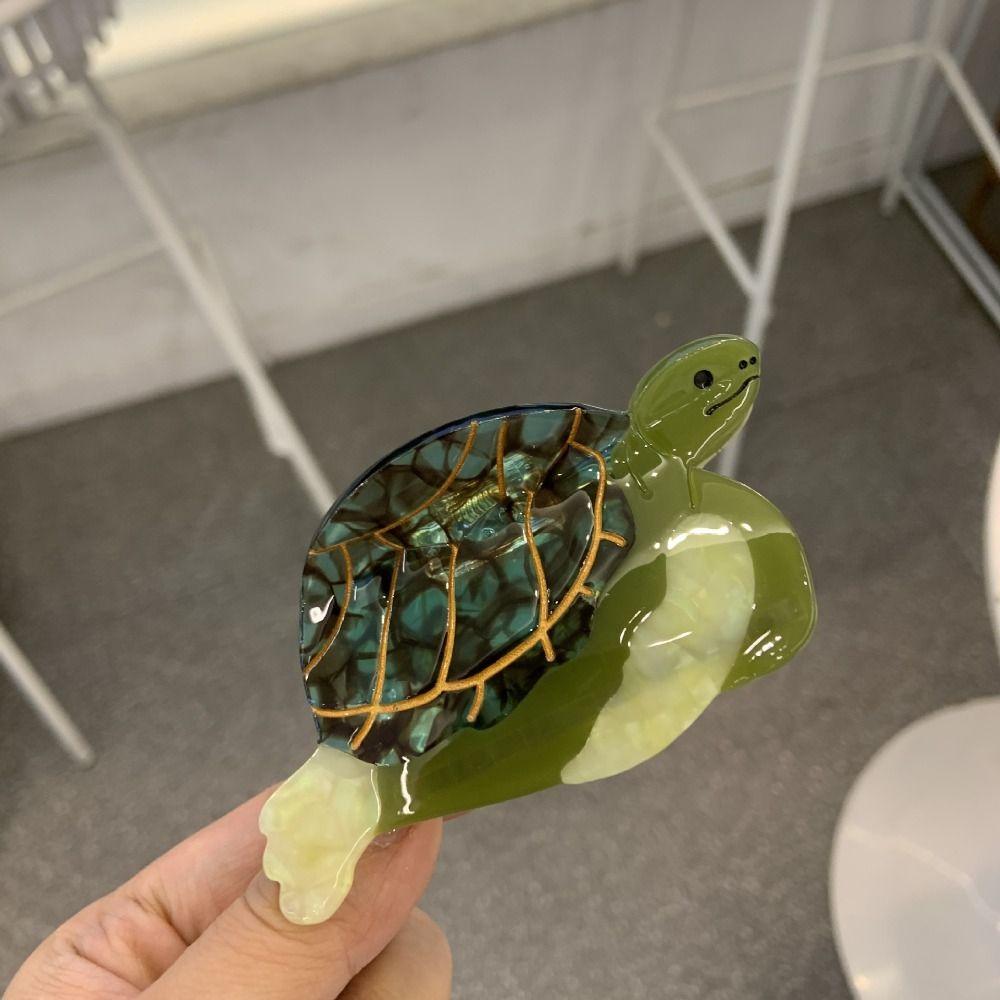Acetic Acid Animal Hair Clip Sea Creature Big Shark Clip Fashion Acetate Turtle Hair Claw Female