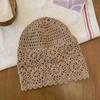 Damen Retro Künstlerische Handgestrickte Wollmütze—Frühling/Herbst Hohl Häkelstil