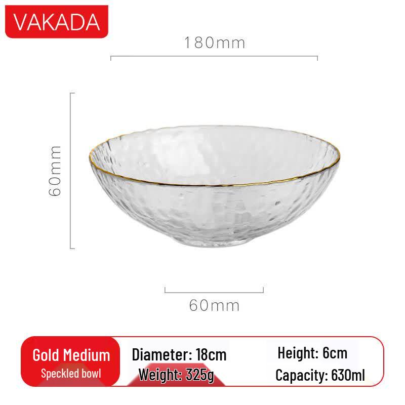 

VAKADA Glass Salad Bowl