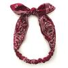 Cotton Fabric Rabbit Ears Hair Band with Steel Wire Knots, Elastic Adjustable Hair Band, Stretchy Headband, Women's Head Accessory