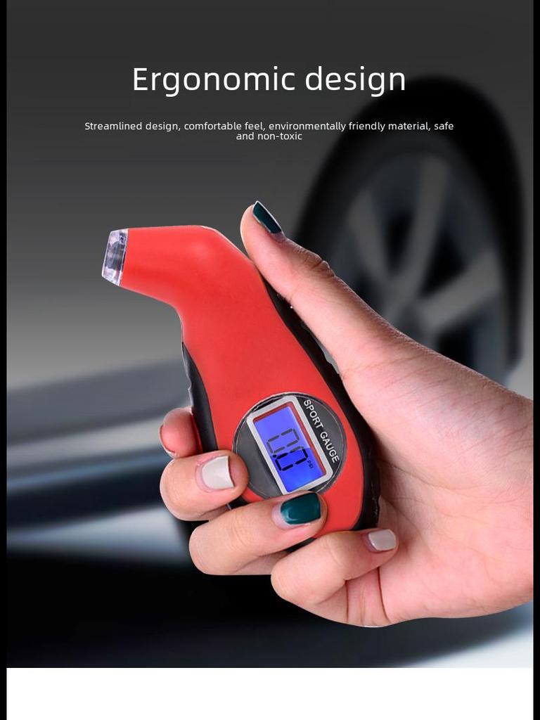 High-Precision Digital Tire Pressure Gauge with Electronic Display