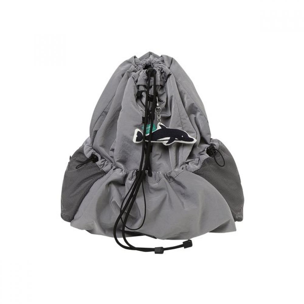 BBC EARTH String Convertible Backpack  Light Grey  24ss