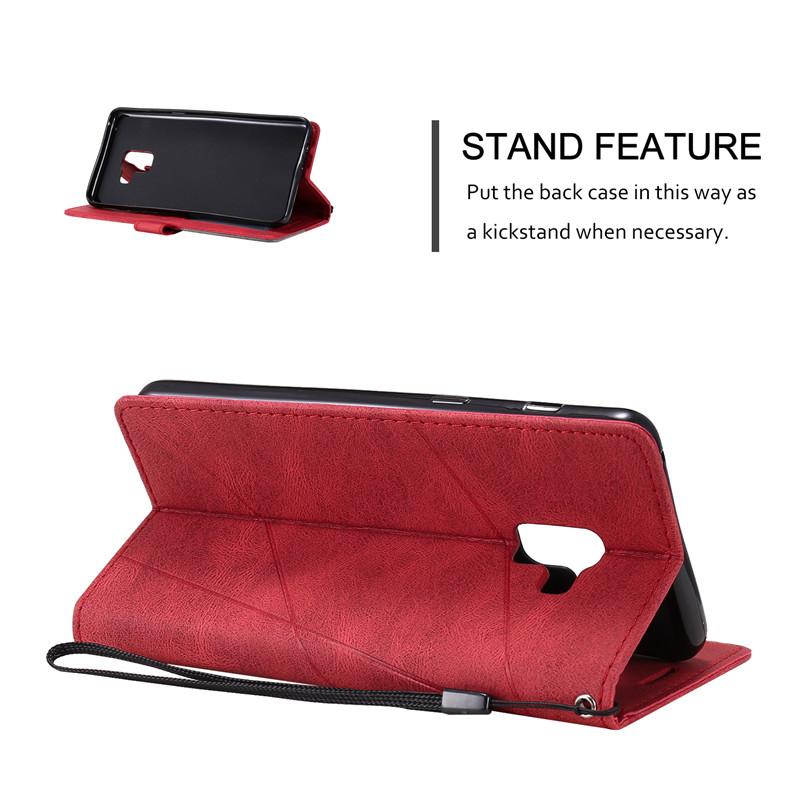 For Samsung A6 A7 A8 Case Flip Magnetic Leather Cover For Samsung Galaxy A6+ A750 A5 A6 A8 Plus A7 2018 Wallet Stand Phone Case