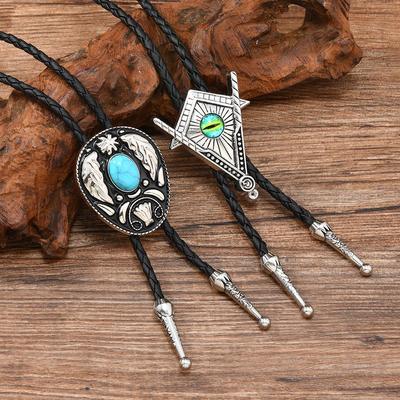 Collana Bolo Tie da Cowboy in Stile Western per Uomo