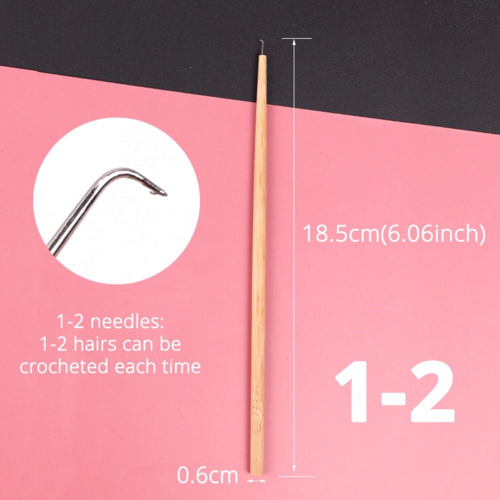 Use Hair Styling Tool Long Ventilating Needles Hook Crochet Needle Lace Wig Needle Wig Making Tools
