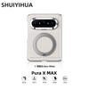 For Huawei Pura X Max Case Magnetic 360° Ring For MagSafe Leather Phone Cover Equipped With Central Hinge Protection Shell