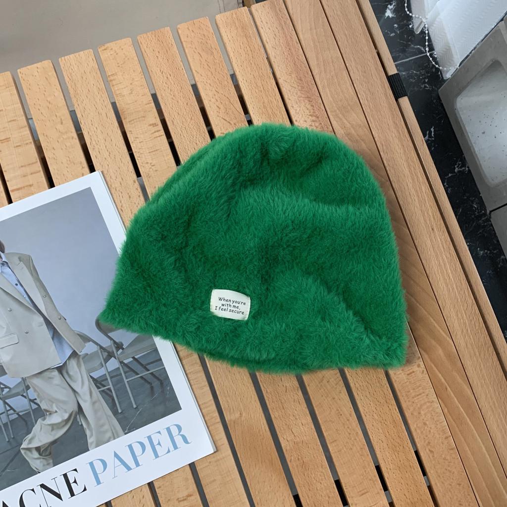 Winter Casual Fashionable Cotton Knit Beanie With Letter Detailing Warmth For