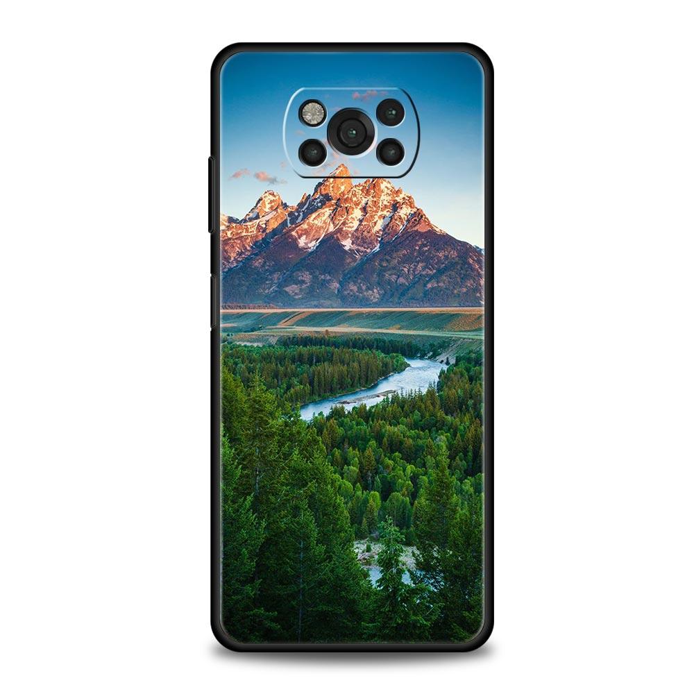 Forest Beach Sunrise Nature Phone Case For Xiaomi Poco X3 NFC M3 F3 F4 M4 X4 Mi Note 12T 12 Pro 10 11 Lite 10T 5G 11T 9T Cover