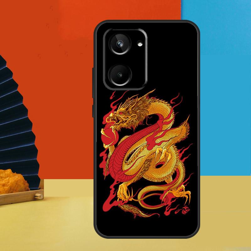 Chinese Style Crane Dragon For Realme GT7 Pro GT6 10 11 12 13 14 15 Pro Plus C55 C67 C63 C61 C53 C31 C65 C71 C75 Case