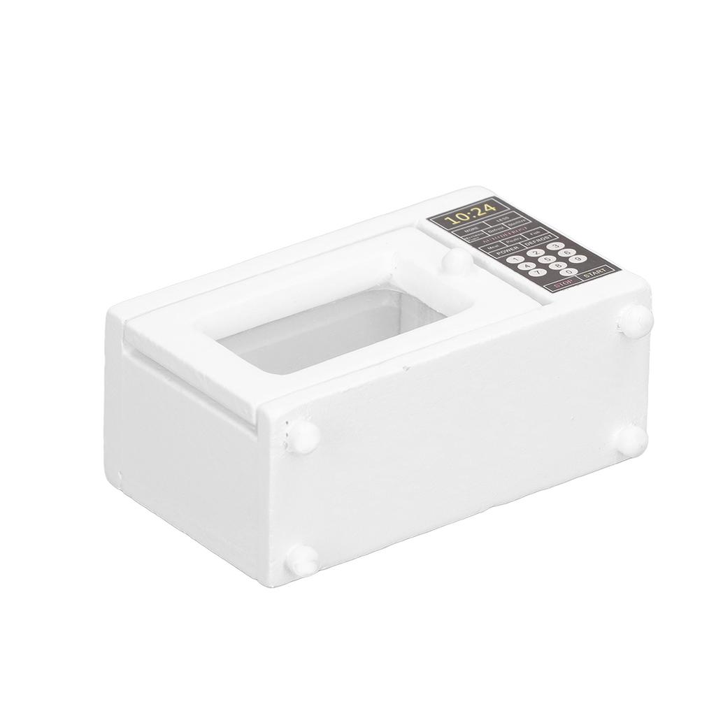 Mini Microwave Oven Model 1:12 Simulation Life Scene Vivid Delicate Miniature Doll House Decoration Accessories
