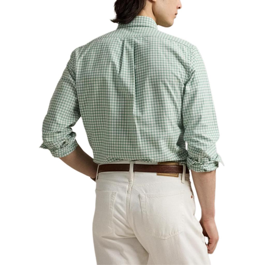 Polo Ralph Lauren Plaid Oxford Long Sleeve Button Down Shirt Men shirts Green 710973081-002