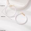 Fashionable Versatile Vacation Style Circle Earrings