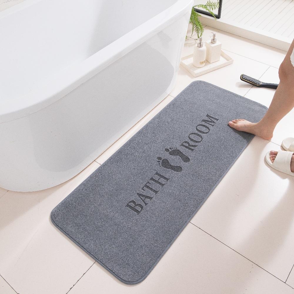 3D Carved Three-Dimensional Bathroom Floor Mat Bathroom Non-Slip Foot Mat Home Absorbent Carpet