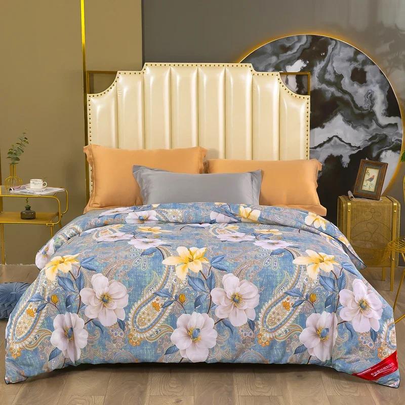 All Season Queen Size Bed Comforter Cooling Down Alternative Quilted Duvet Insert with Corner Tabs Winter Warm Machine Washable