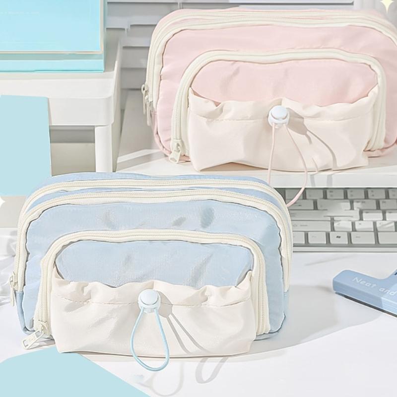 Astuccio Estetico Multistrato Astuccio Grande Capacità Per Organizzare Materiale Scolastico