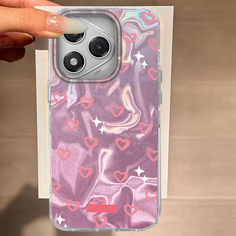 

Для Honor 400 Lite 200 Lite 200 Pro X9b Magic 7 6 Lite X9c X8b X7c 200 Smart 5G Чехол для телефона Милое розовое сердце Для Honor 200 Сумки Honor 400 Lite белый