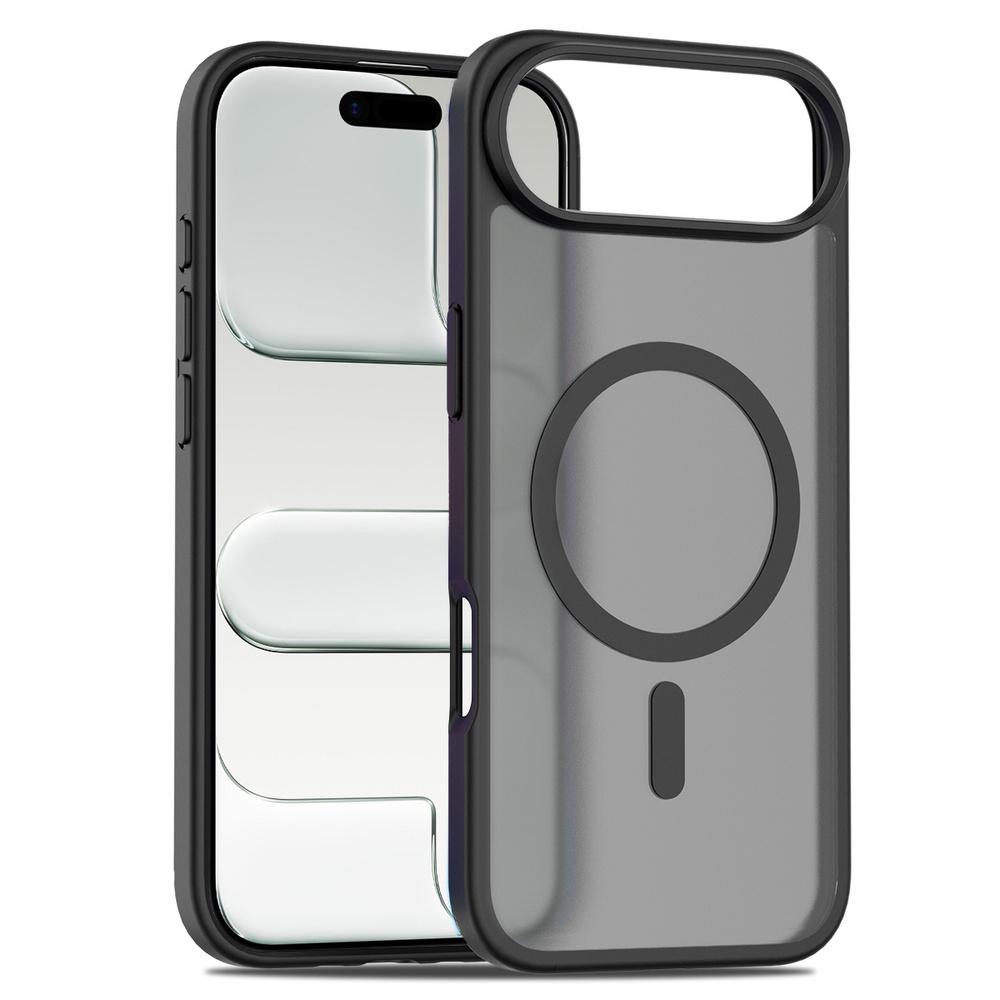 iPhone Air Case Set, Matte Case, for MagSafe, Matte Black + Screen Protector