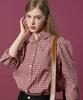 KOLEAT Daily Brushed Fleece Classic Oversized Gingham Check Shirt [Red] Long Sleeve T-Shirt Ver.