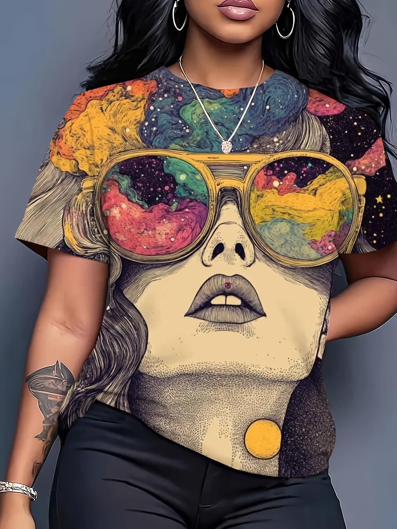 

Vibrant Colorful Striped T-shirt. Comfortable Women s Short Sleeve. Fashionable Printed Trendy Style S дубильная кора