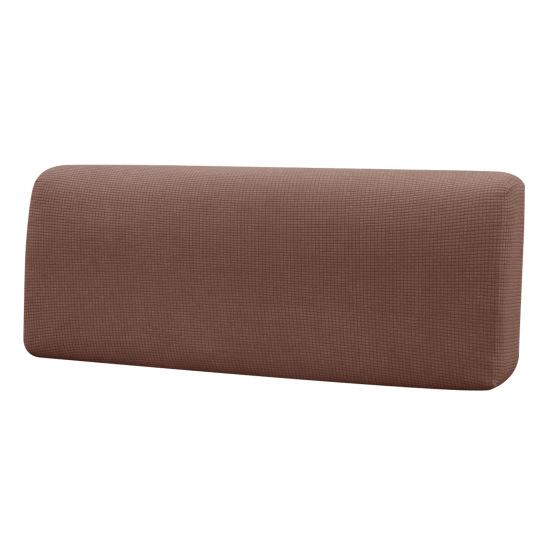 Housse de coussin de dinette RV imperméable à l'eau haute élasticité texture de particules de maïs couleur unie machine