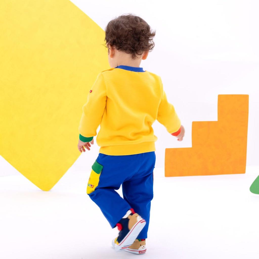 MIKIHOUSE HOT BISCUITS Sweatshirt, Boys and Girls, Baby, Children's Clothing, Yellow, 100cm, 73-5601-686