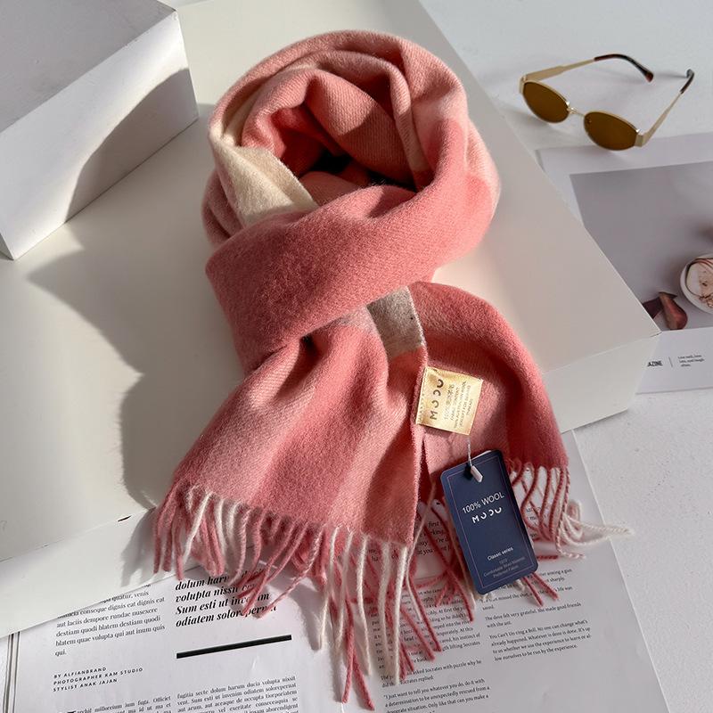 Wollschal für Damen, Herbst/Winter, Vintage-Preppy-Stil, kariert, Wickelschal, Pashmina Mujer Femme Foulard Bufanda Schal Stola