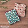 Miyamoto Towel Made in Japan Flat Mini Moomin x x 1 cm (Miyamoto) Pouch, Chair, Navy, 13.5 15.5