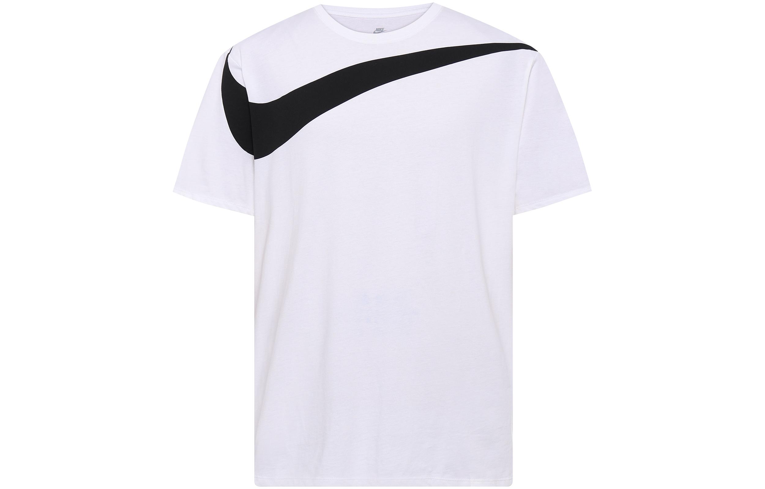 Nike T Shirts Unisex White Crew Neck Moderate Straight Fit 856490-100 XL