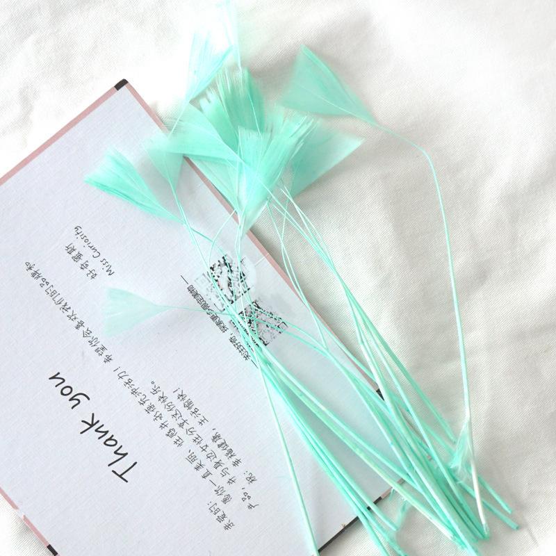 50Pcs18 Color Feather Decoration Diy Handmade Materials Small Butterfly Color Feather Decoration Headgear Clothing Accessories