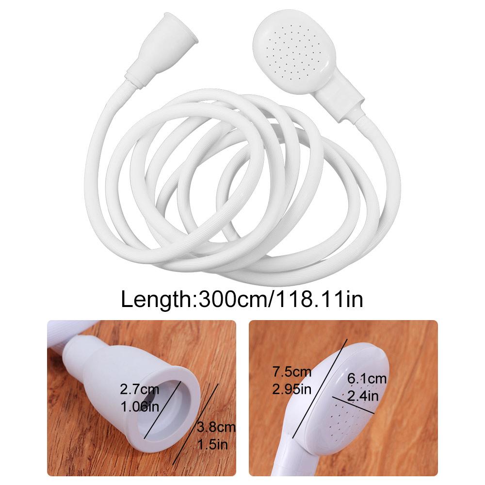 Rubber Hose Shower Head Quick Connect Handheld Shower Simple Design Universal Sink Spray Sink Wash