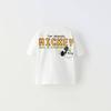 Summer Boys' Children's Clothing - Crew Neck Shirt, Fashionable Top, Lightweight Short Sleeve with Cartoon Pattern