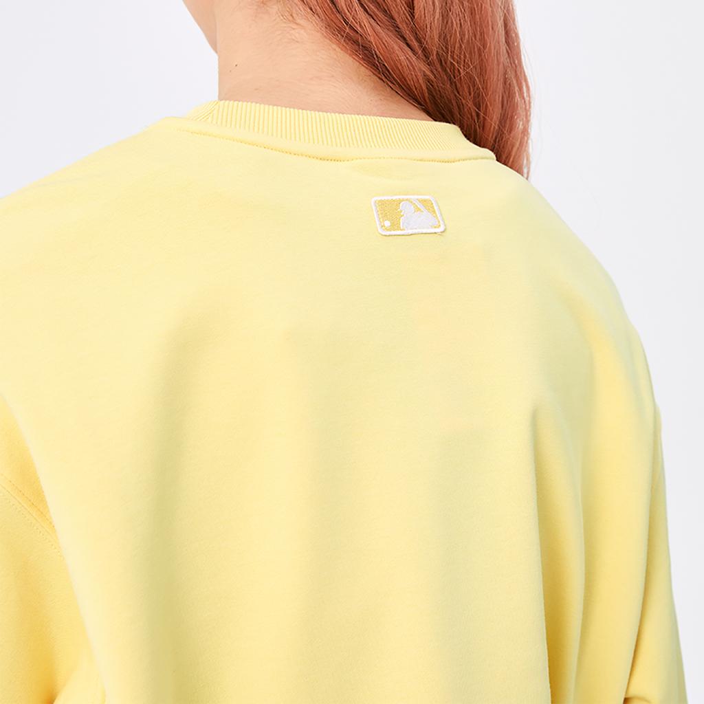 MLB New York Yankees Basic Collection SS25 Sweatshirt Unisex Light Yellow 3AMTB0151-50YEL