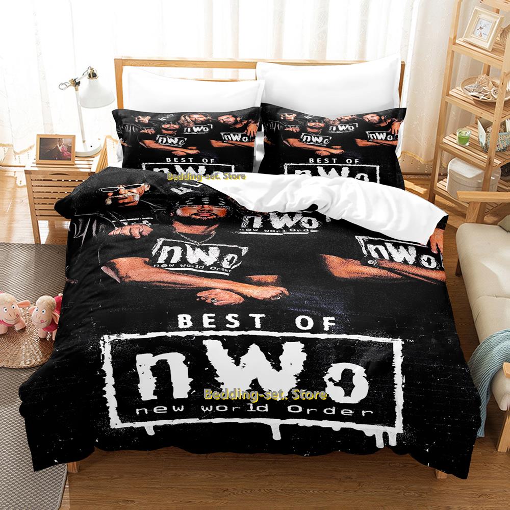 

Новий Найкраще з WWE Найкраще з NWO Комплект постільної білизни Мультяшний Аніме Трикомпонентний набір Дорослий Дитяча Спальня Комплекти з підковдрою Арена-змагання EU Single(135*200cm)3pcs
