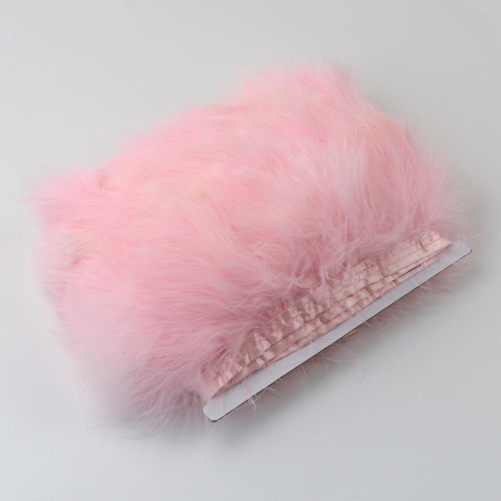 1Meter Fluffy Turkey Feathers Trim Fringe Ribbon 8-10Cm Marabou Feather For Craft Fringe Sewing Wedding Party Clothing Dress