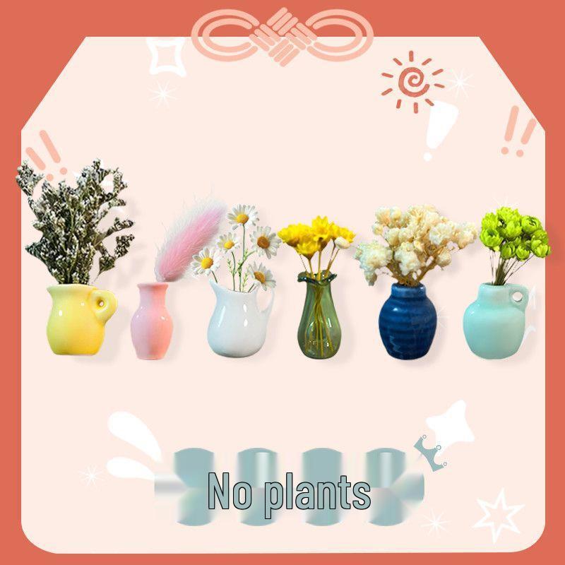 Handmade 3D Ceramic Vase Magnet for Hydroponic Plants & Flowers