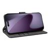 For iPhone 17 Pro Max Case Wallet RFID Blocking PU Leather Phone Cover Stand with Strap