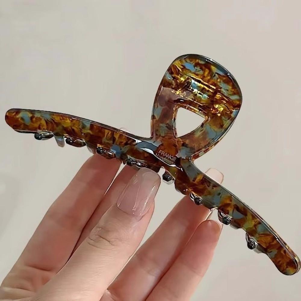 High-End Acetic Acid Hair Claws Elegant Crab Hairpins Fashion French Big Barrettes Women