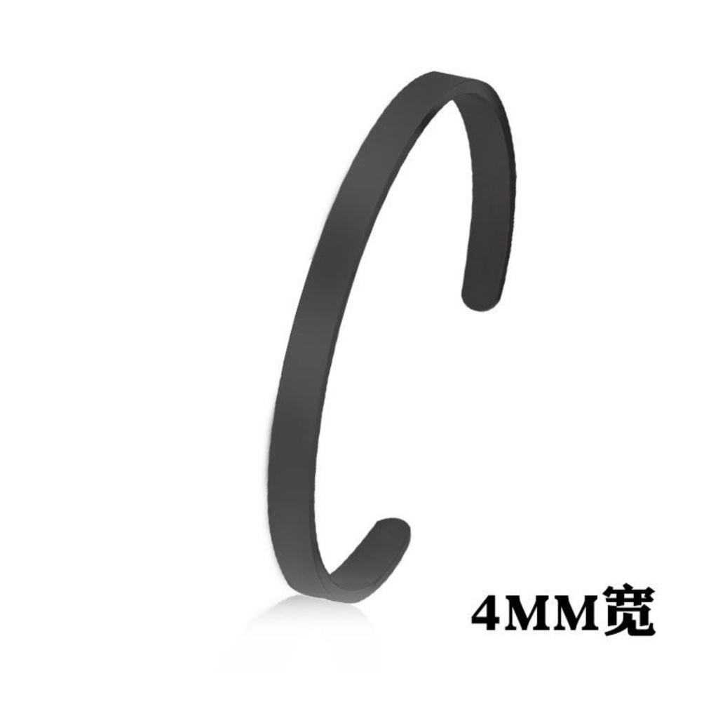 New Classic Simple Men Bracelet Open Adjustable Glossy Stainless Steel Bracelet BR1133