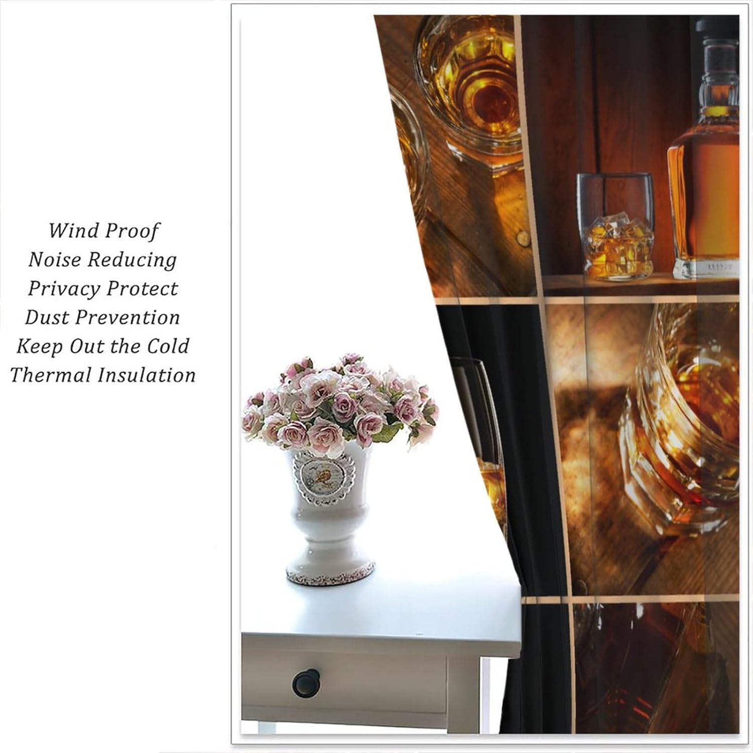 

Занавески для кухни YCness, с узором из бутылок красного и белого вина, оконные шторы для гостиной, спальни, столовой, кухни, кафе, декор, в деревенском стиле