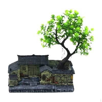 Aquarium Landscape Tree Decor,Resin Yard Plant Hideout Ornament,Artificial Plants