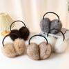 High Quality Real Fox Fur Earmuffs Women Winter Keep Warm Natural Fur Earmuffs Girls Ear Warmer Fox Fur Plush Ear Muff