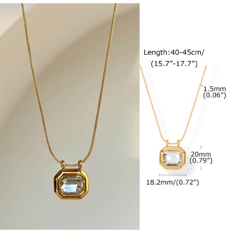 Sliding Water Droplet Pendant Necklace for Women, Waterproof Tear Pendant Necklaces, Gold Plated Stainless Steel Jewelry