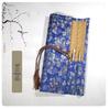 Bamboo Roll-Up Calligraphy Brush Bag: Chinese Style Pen Storage for Four Treasures of the Study