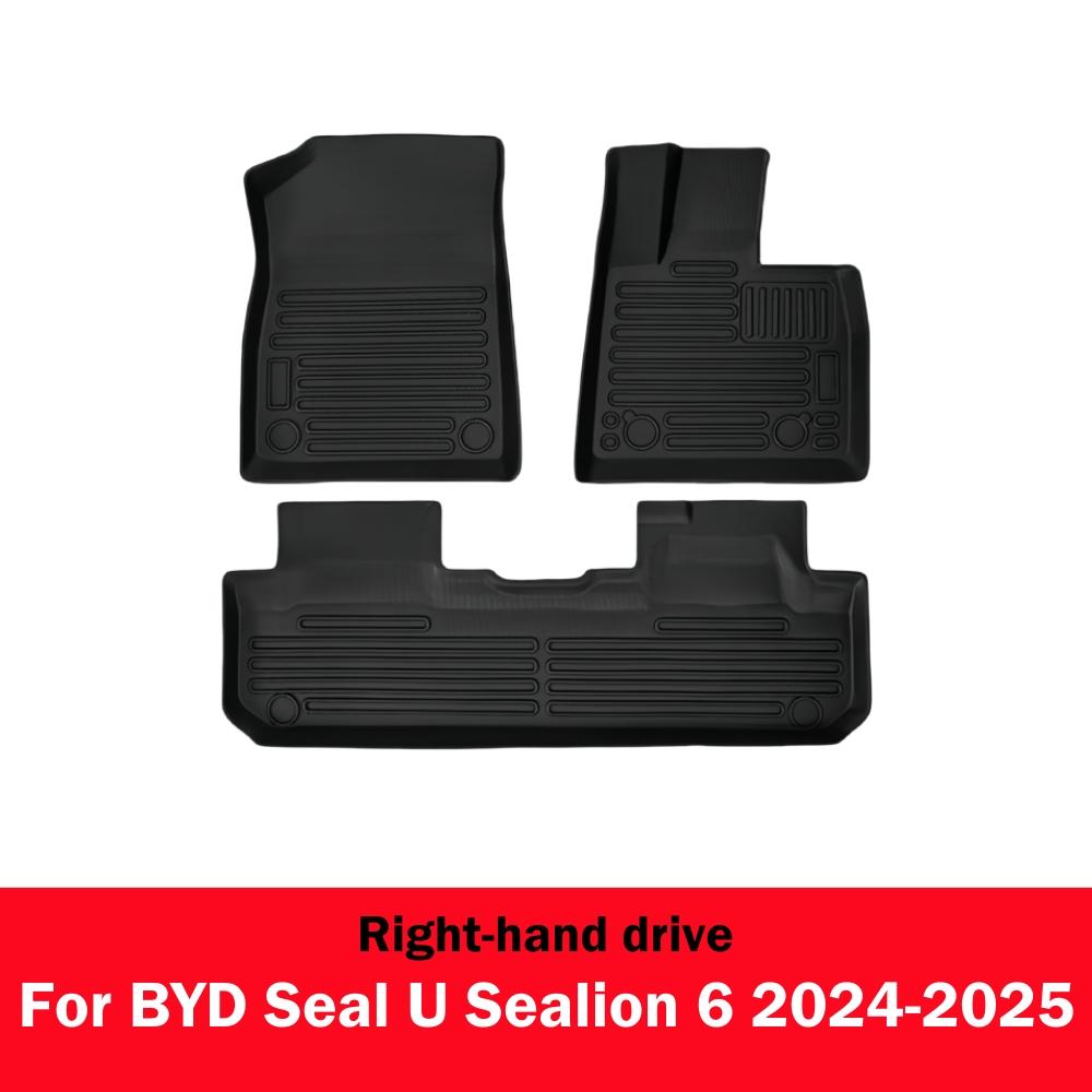 Car Floor Mats For BYD Sealion 6 Seal U Song Plus DM-i EV 2025 2025 Trunk Mat Backrest Cushion Non-slip Foot Pad Cargo Liner