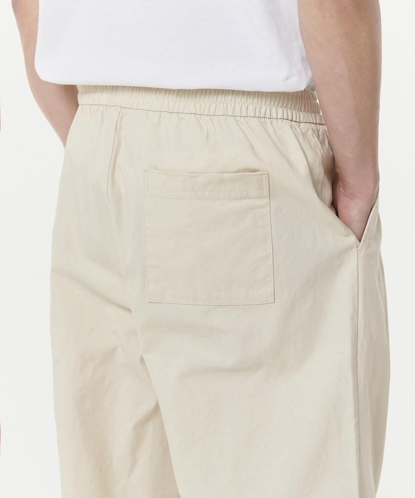 MUSINSA STANDARD Cotton Deep Tuck Wide Elastic Waist Pants [Cream]